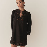 ROSELIE TUNIC -- BLACK