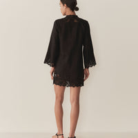 ROSELIE TUNIC -- BLACK