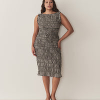 ROSELLA DRESS -- NOIR GRETA GINGHAM
