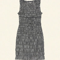 ROSELLA DRESS -- NOIR GRETA GINGHAM
