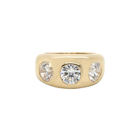 Triple Stone Gypsy Ring