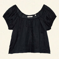 SOLINA TOP -- BLACK