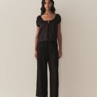 SOLINA TOP -- BLACK