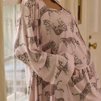 Jenna Cloud Jersey PJ Set in Tiger Lily
