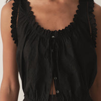 TRAVELER TOP -- BLACK