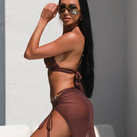 Paige Maxi Skirt Chocolate