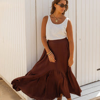 Brown Manhattan Skirt