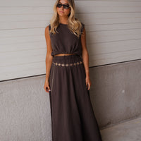 Chocolate Alyssa Skirt
