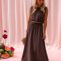 Chocolate Alyssa Skirt