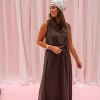 Chocolate Alyssa Skirt
