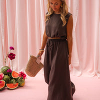Chocolate Alyssa Skirt