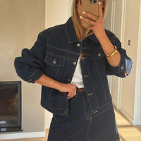 Dark Blue Denim Tara Skirt