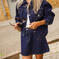 Dark Blue Denim Tara Skirt