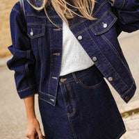 Dark Blue Denim Tara Skirt