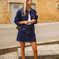 Dark Blue Denim Tara Skirt