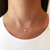 Small Solitaire Necklace