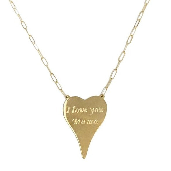 I Love You Mama Heart Necklace