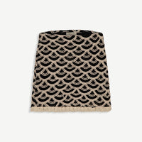 Black and Ecru Crochet Teresa Skirt