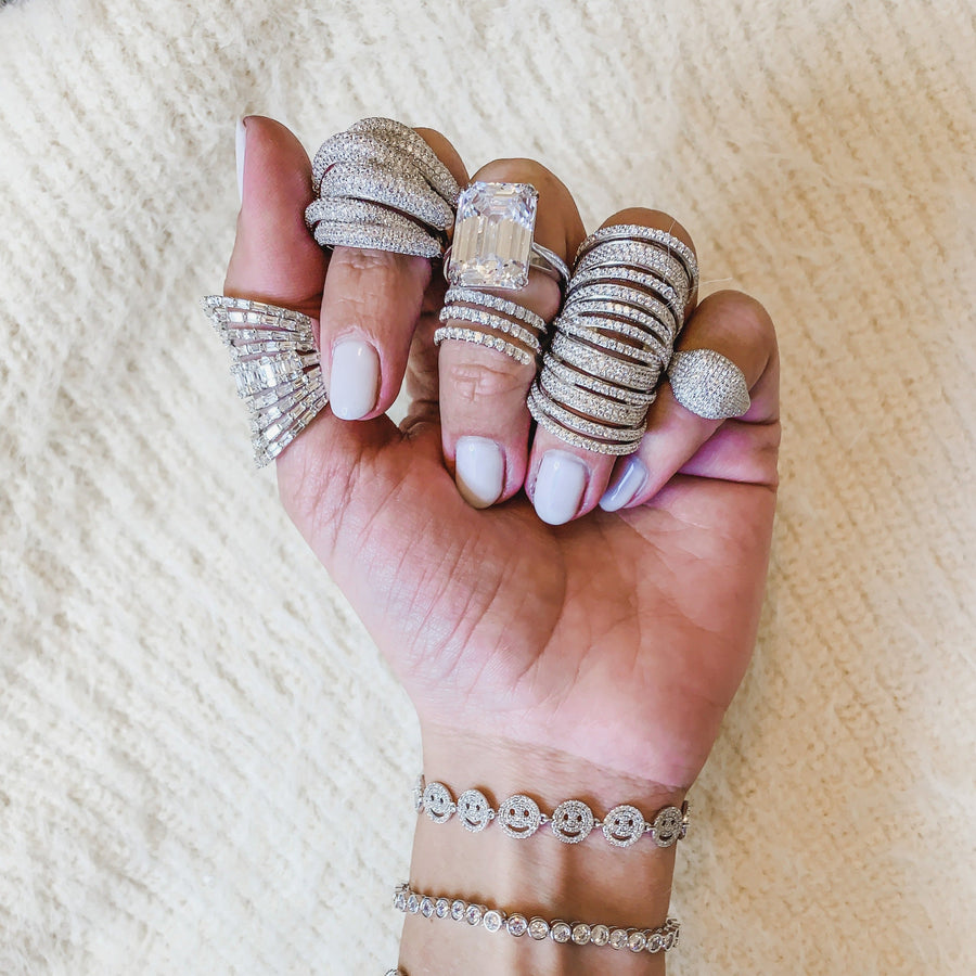 Diamond Pinky Ring