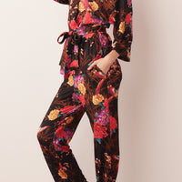 Julia Cloud Jersey PJ Set in Twilight Garden