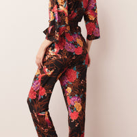 Julia Cloud Jersey PJ Set in Twilight Garden