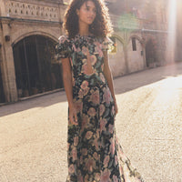 AMIRA DRESS -- ROSE GARDEN FLORAL