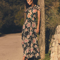 AMIRA DRESS -- ROSE GARDEN FLORAL