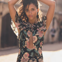 AMIRA DRESS -- ROSE GARDEN FLORAL