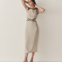 AMORETTE DRESS -- RIVIERA FOULARD