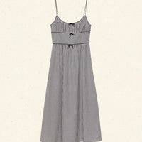 BELLINE DRESS -- NOIR LA MADDALENA GINGHAM