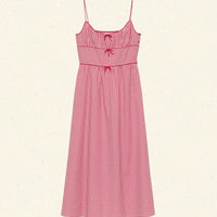 BELLINE DRESS -- ROUGE LA MADDALENA GINGHAM