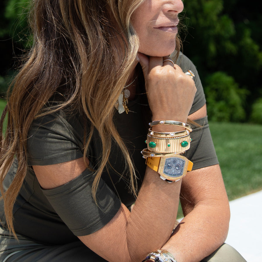 Green Wide Flex Bracelet
