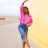 Denim Cameo Skirt