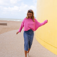 Denim Cameo Skirt