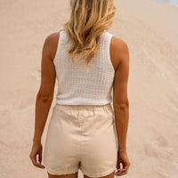 Beige Linen Matheo Skort