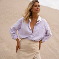 Beige Linen Matheo Skort