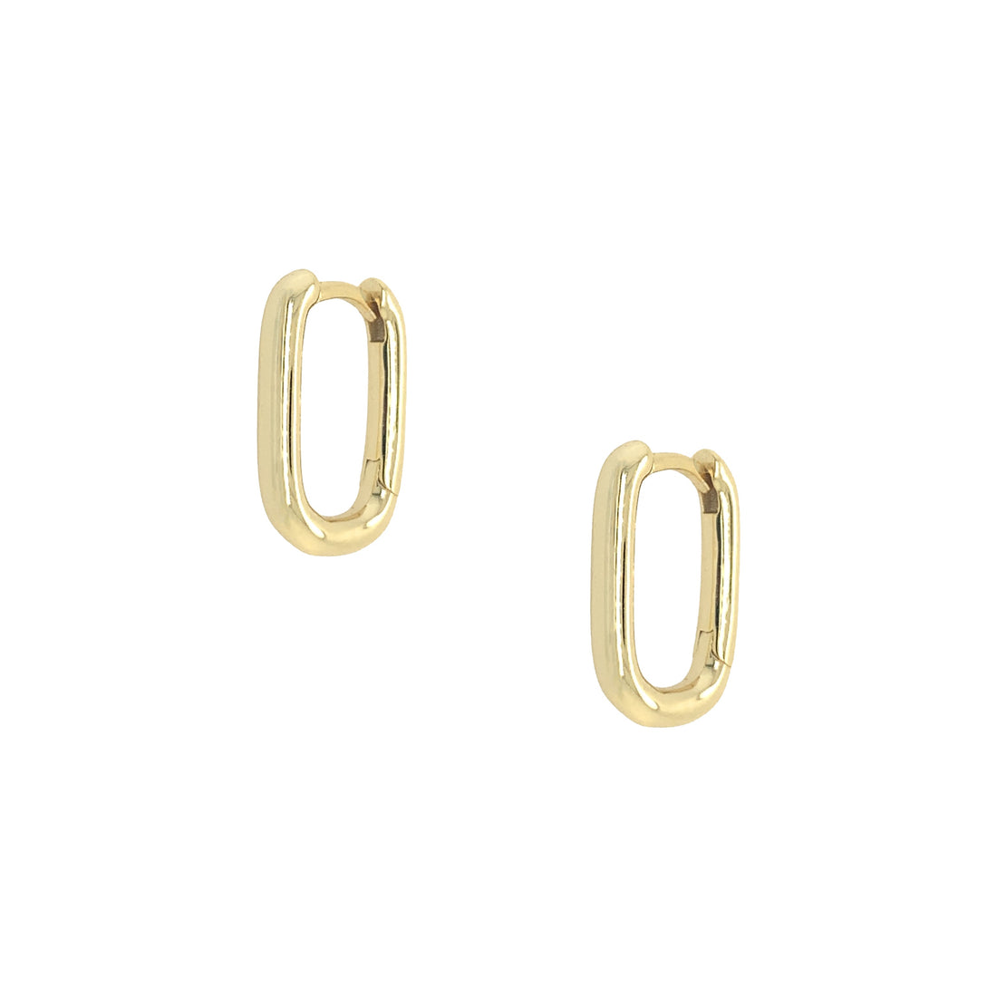 Rectangle Huggie Earrings