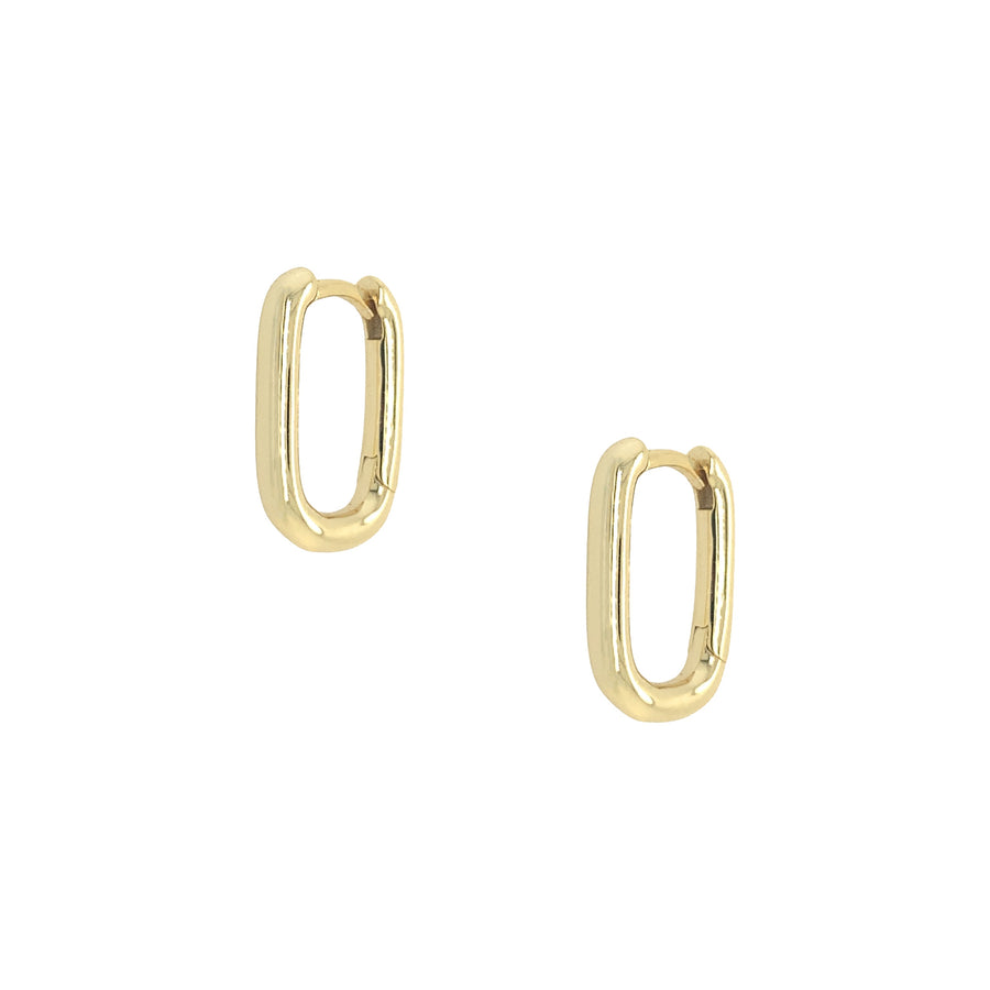 Rectangle Huggie Earrings