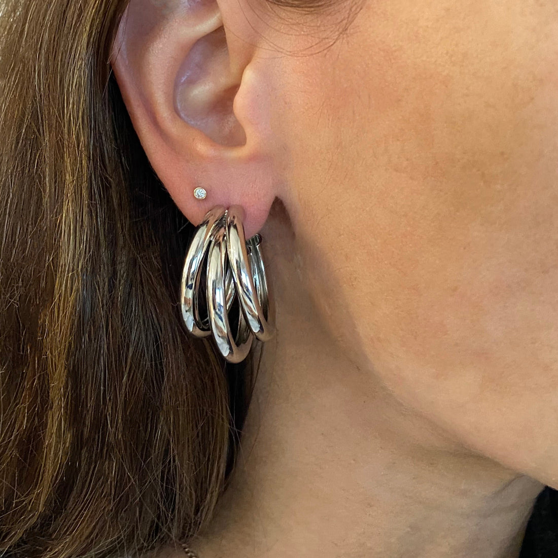 Triple Hoop Earrings
