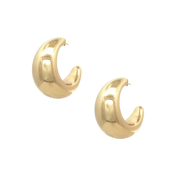 Crescent Hoop Earrings