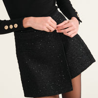 Black Simon Tweed Skort