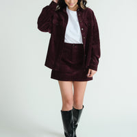 Burgundy Frederik Skirt