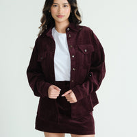 Burgundy Frederik Skirt