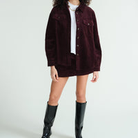 Burgundy Frederik Skirt