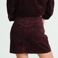 Burgundy Frederik Skirt