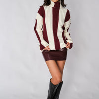 Burgundy Gavan Skirt