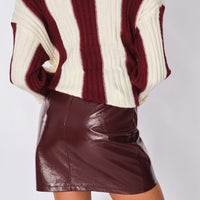 Burgundy Gavan Skirt