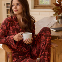 Winter Cloud Jersey PJ Set in Botanical