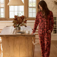 Winter Cloud Jersey PJ Set in Botanical
