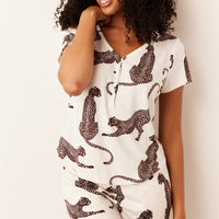 Nadia Cloud Jersey PJ Set in Vinyasa
